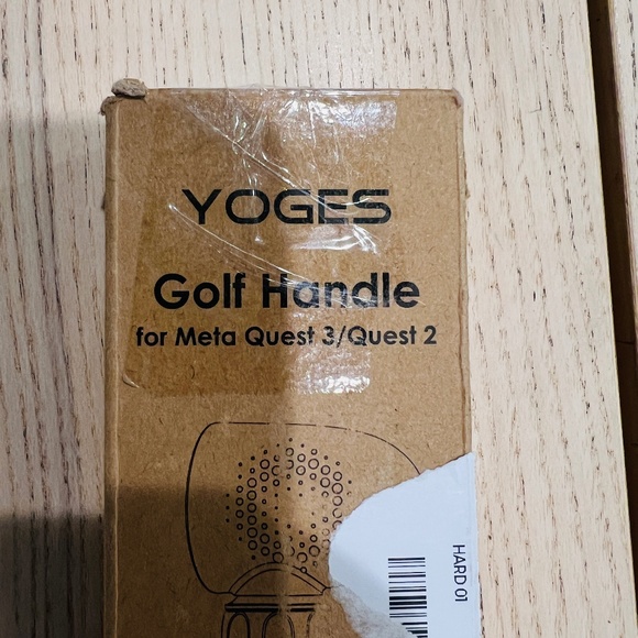 YOGES Adjustable Length VR Golf Club Handle for Meta For Quest 3 or 2 Black/Red - Picture 9 of 15